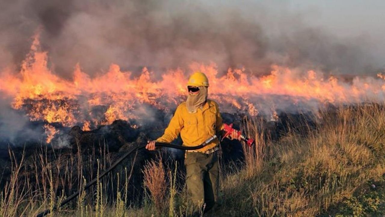 Nuevo incendio cerca de Atucha en Zárate