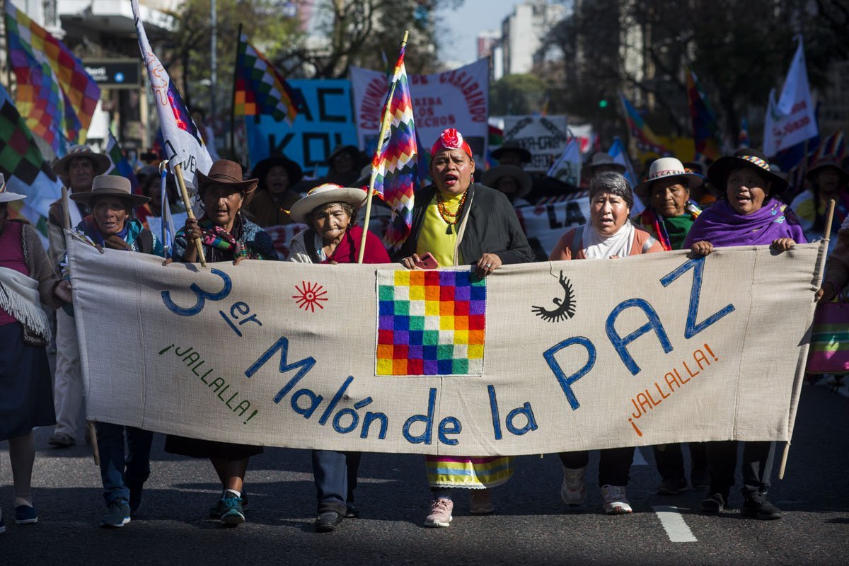 Mujeres indígenas realizan una audiencia plurinacional en protección del agua