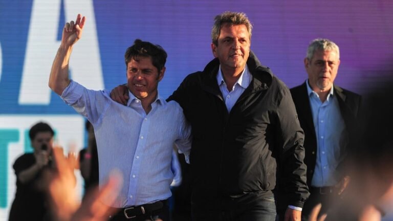 Así fue el cierre de campaña de Sergio Massa y Axel Kicillof