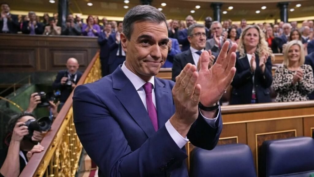 El Congreso de España reeligió a Pedro Sánchez como presidente del Gobierno