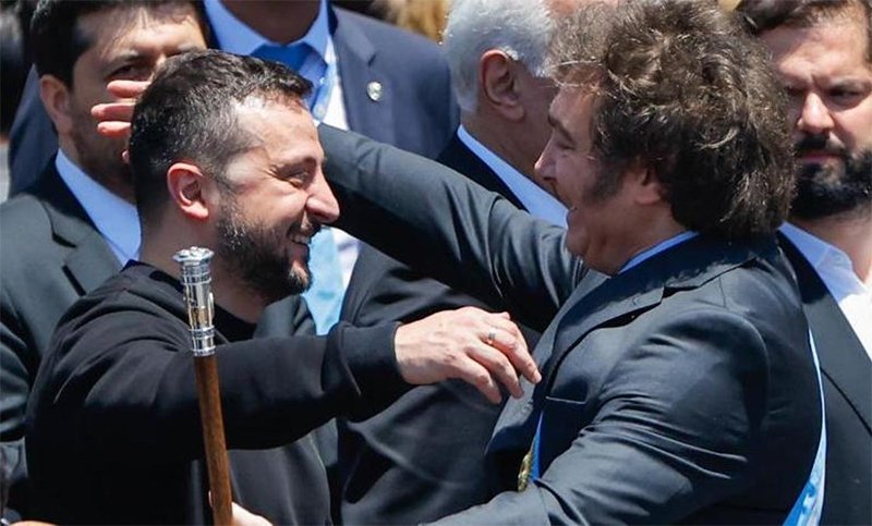Milei evalúa mandar ayuda militar a Ucrania