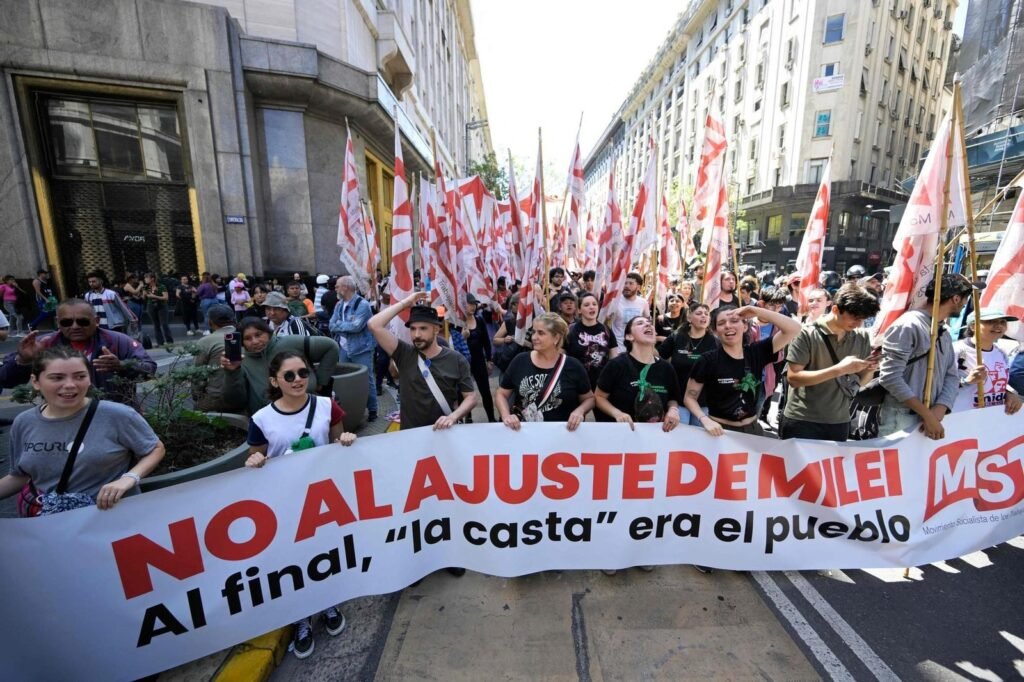 Nueva jornada de paro, marchas y piquetes contra las medidas del Gobierno