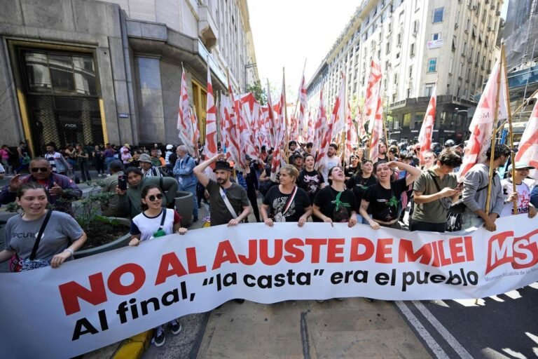Nueva jornada de paro, marchas y piquetes contra las medidas del Gobierno