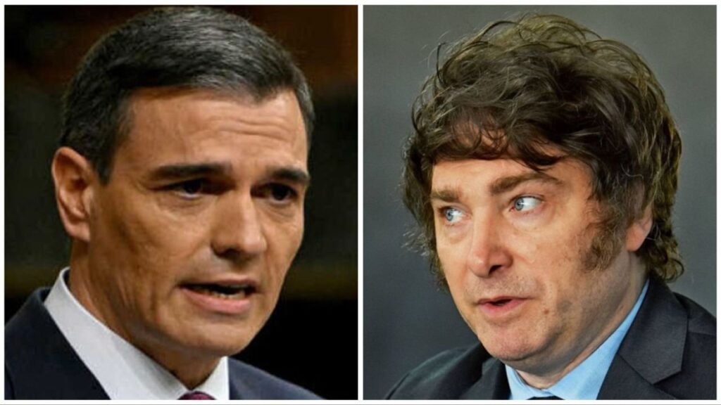 Milei volvió a atacar al gobierno español y Sánchez contestó