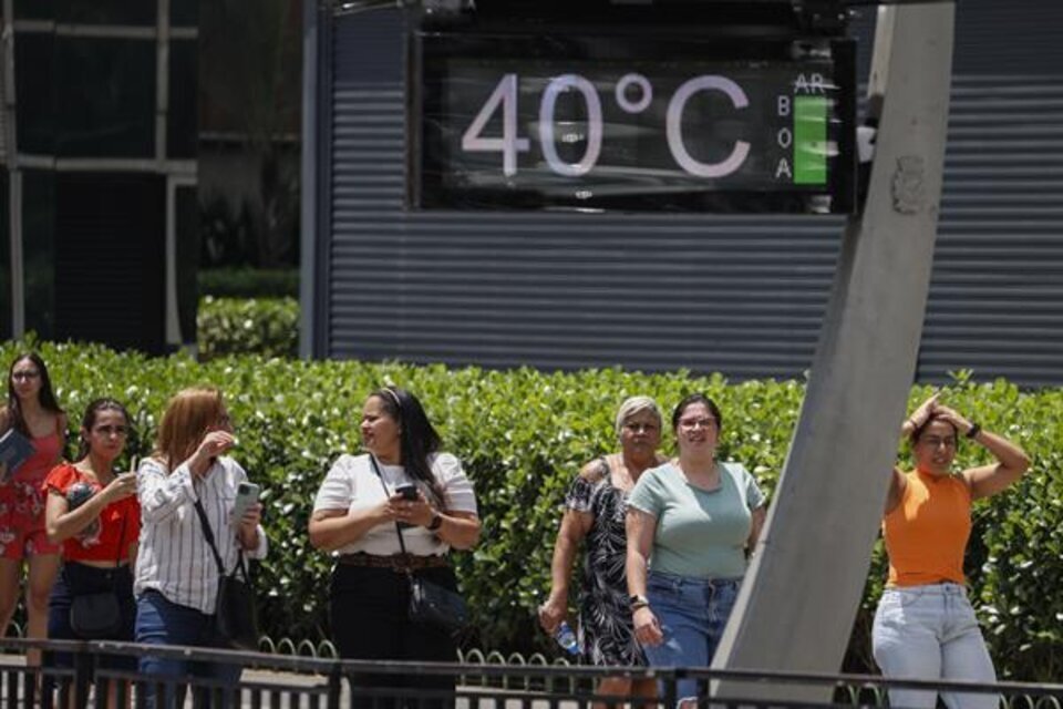 Otra ola de calor en Brasil, temperaturas de +40 grados
