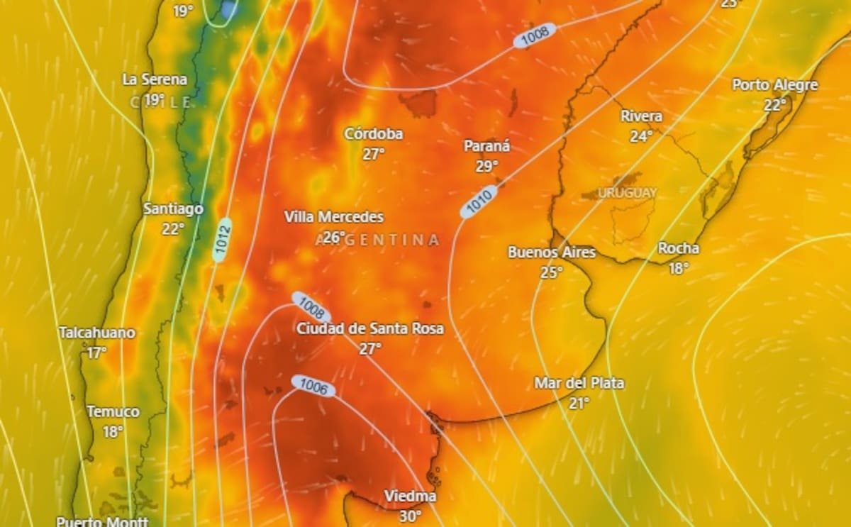 Alertas meteorológicas por tormentas en provincias argentinas