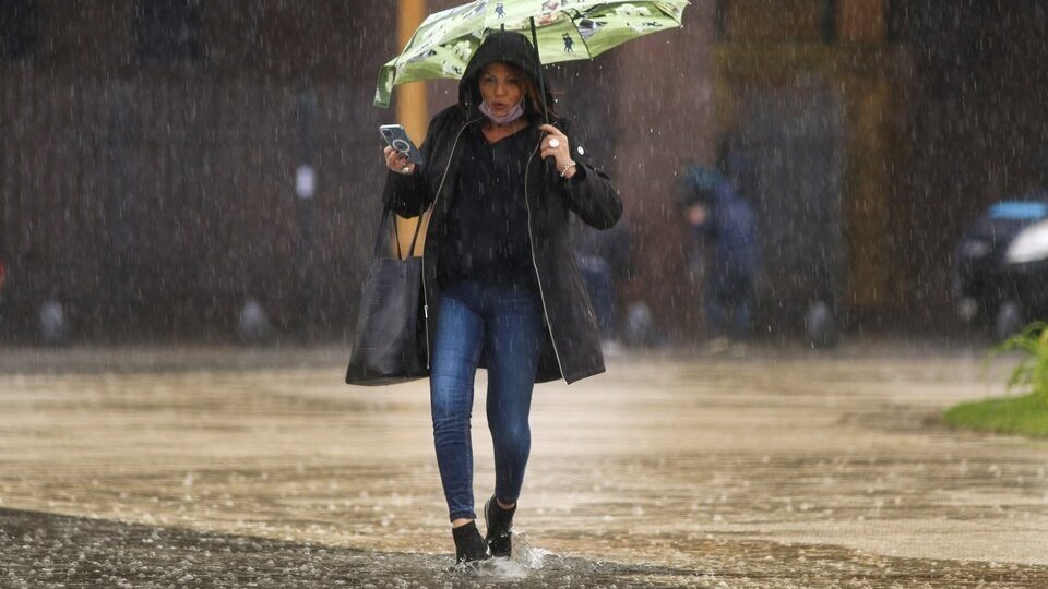 Clima extremo en Buenos Aires: tormenta al llegar