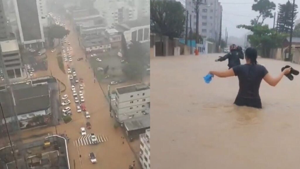 Crisis ambiental en el sur de Brasil: playas contaminadas se sumergen en inundaciones devastadoras por el cambio climático.