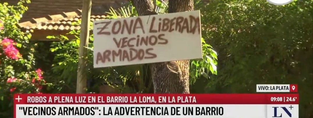 Diputado libertario propone armar a vecinos contra la inseguridad