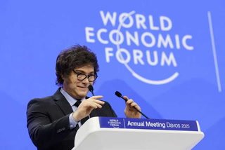 Milei elogia a Musk, Meloni y Trump en Davos