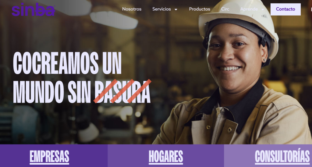 Imagen sitio web SINBA Peru