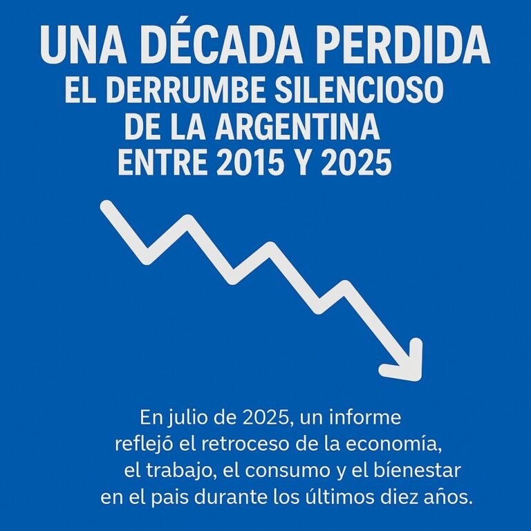 Una década perdida: el derrumbe silencioso de la Argentina entre 2015 y 2025