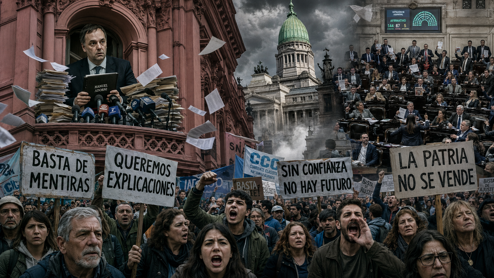 Adorni ya no habla, pero sigue costando: Milei intenta salvar al funcionario y cambiar el relato